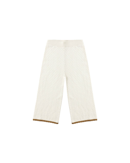 POINTELLE KNIT PANT - NATURAL