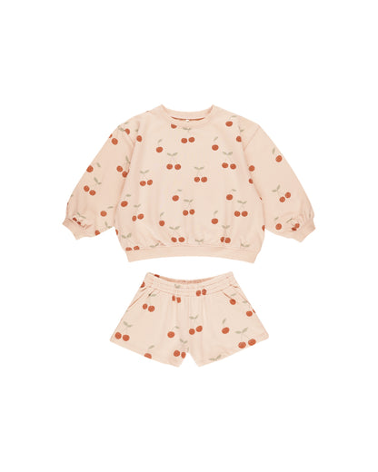 SUMMER TERRY SET - CHERRIES | SHELL