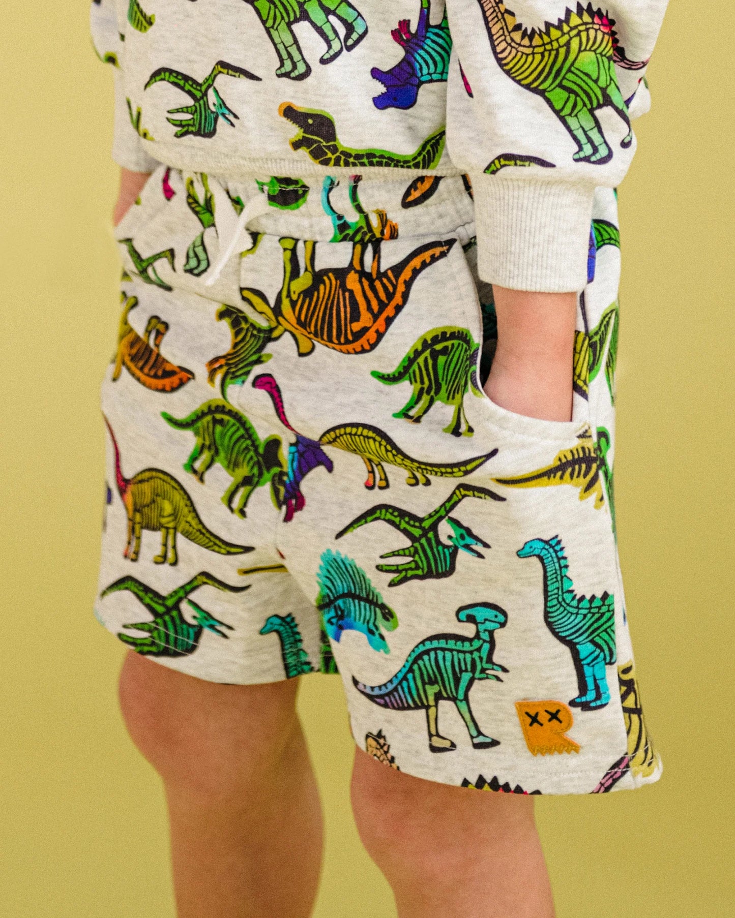 DINO POP FRENCH TERRY SHORTS