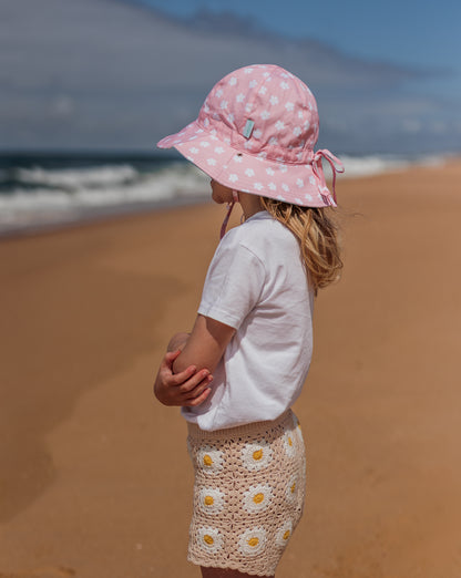 PETUNA REVERSIBLE WIDE BRIM SUNHAT - PINK | BLUE | WHITE