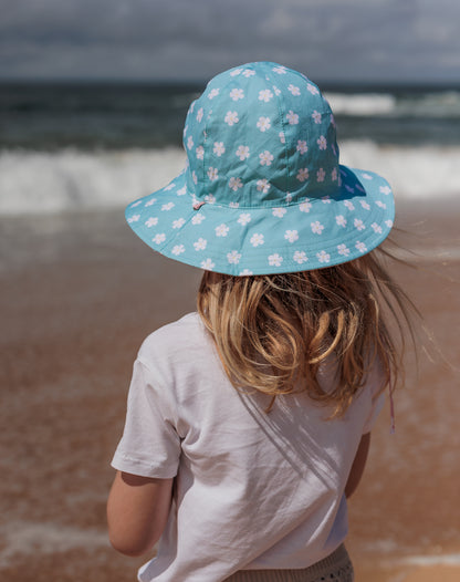 PETUNA REVERSIBLE WIDE BRIM SUNHAT - PINK | BLUE | WHITE