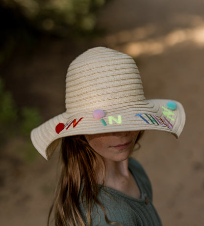 FUN IN THE SUN WIDE BRIM HAT - ONE SIZE