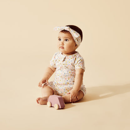 ORGANIC BOYLEG ZIPSUIT - AVA FLORAL