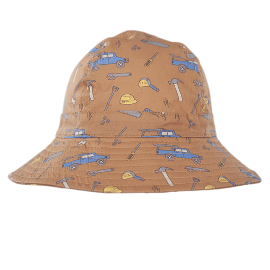 ON THE TOOLS WIDE BRIM BUCKET HAT - CHESTNUT & MULTI