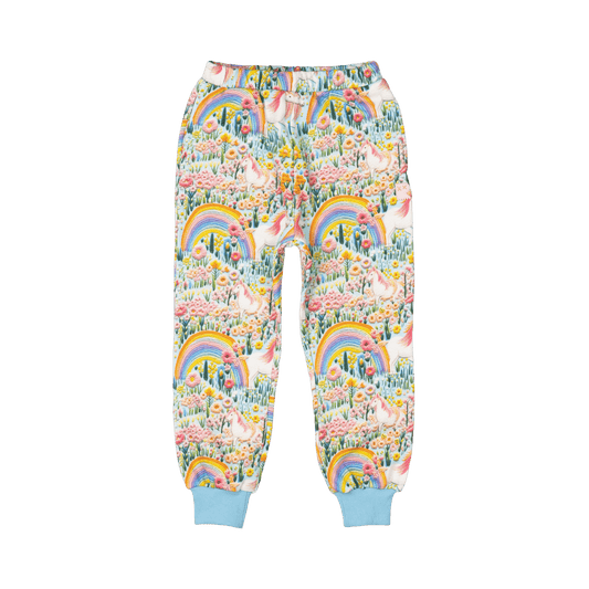 EMBROIDERED UNICORNS TRACK PANTS