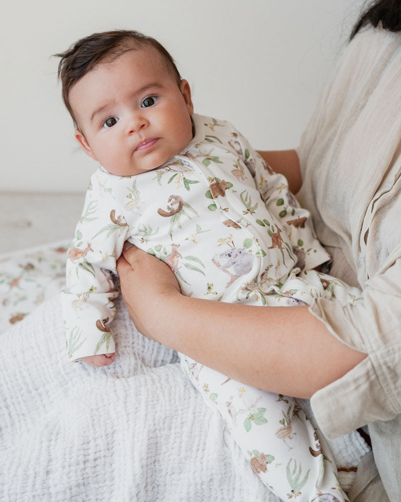 BAILEY NATIVE LS ZIP ONESIE