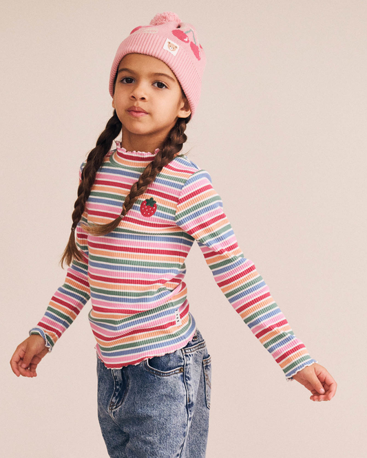 TUTTI FRUTTI STRIPE RIB SKIVVY - MULTI