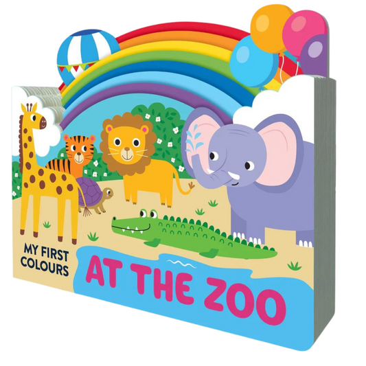 CHUNKY SCENES BOARD BOOK - MY FIRST COLOURS|AT THE ZOO