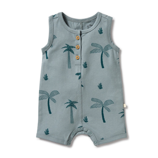 ORGANIC HENLEY GROWSUIT - PALM DAYS