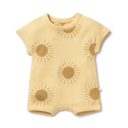 ORGANIC KNITTED GROWSUIT - SUNSHINE