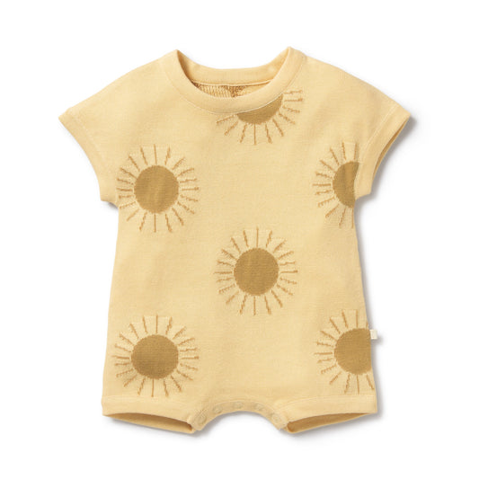 ORGANIC KNITTED GROWSUIT - SUNSHINE