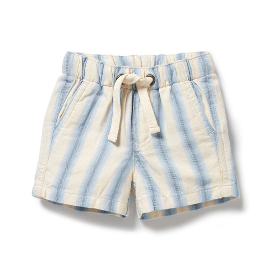 DEEP BLUE STRIPE ORGANIC SHORT