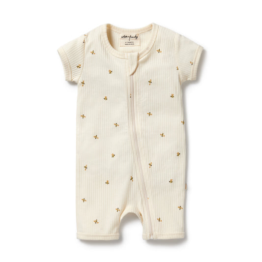 BEE MINE ORGANIC BOYLEG ZIPSUIT