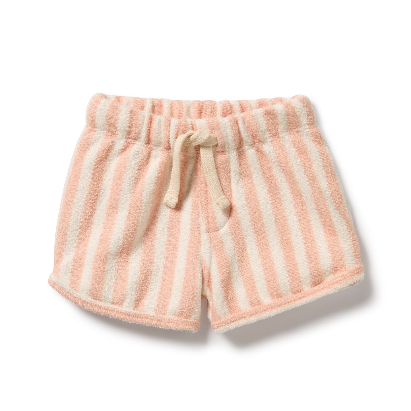 STRAWBERRY WAVE ORGANIC TERRY TIE SHORT