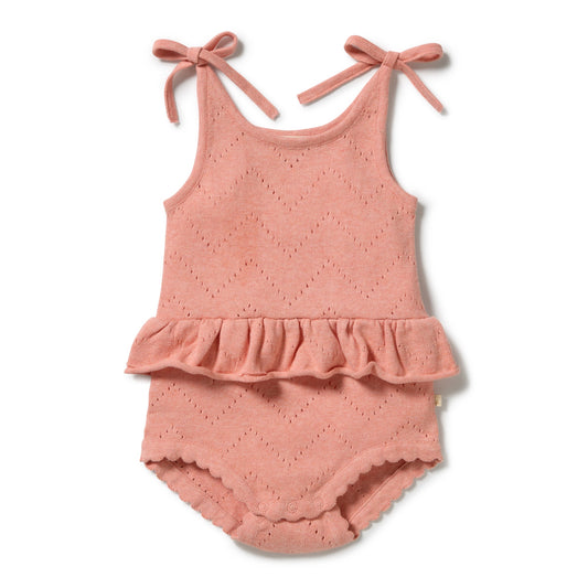 PETAL PINK ORGANIC POINTELLE PLAYSUIT