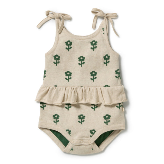 FLUER ORGANIC JACQUARD PLAYSUIT