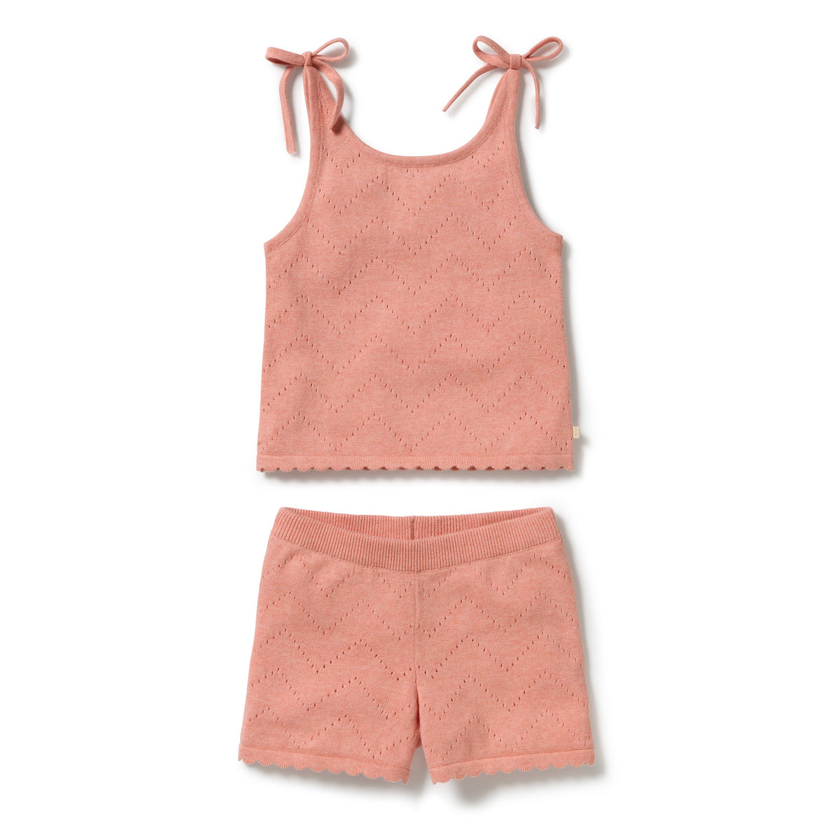 PETAL PINK ORGANIC POINTELLE SET