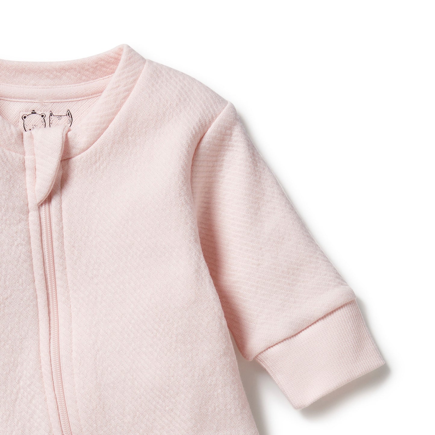 ORGANIC QUILTED GROWSUIT - PINK