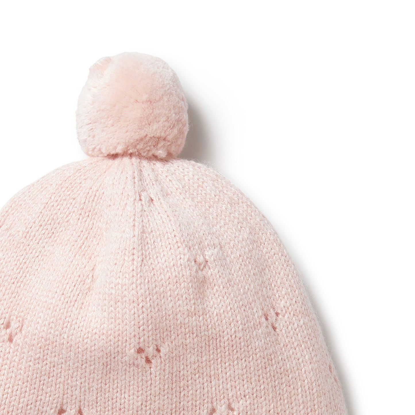 KNITTED POINTLLE BONNET - PINK