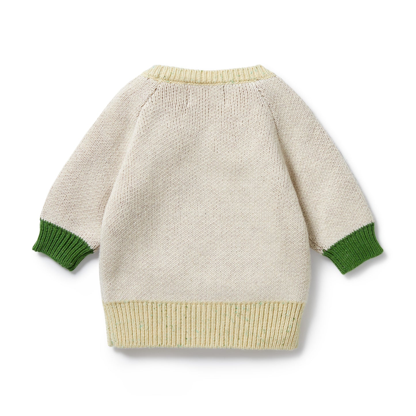 KNIT JACQUARED JUMPER - ALMOND