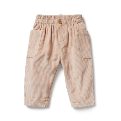 ORGANIC CORD PANT - ROSE