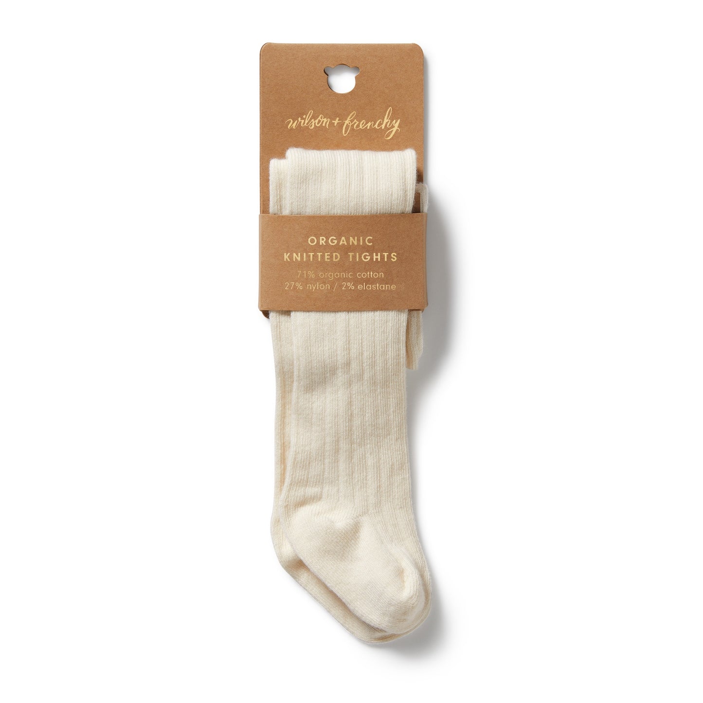 ORGANIC RIB TIGHTS - BUTTERMILK