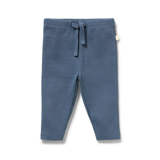ORGANIC RIB LEGGING -TWILIGHT BLUE