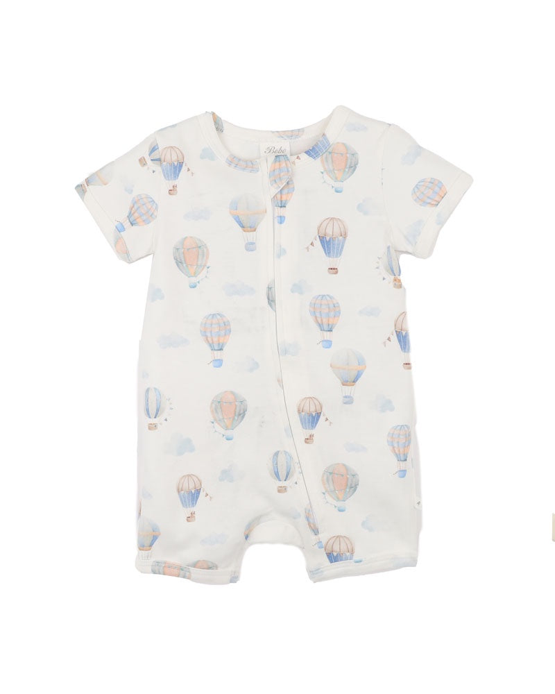 SKY HIGH ORGANIC SHORT SLEEVE ZIPSUIT