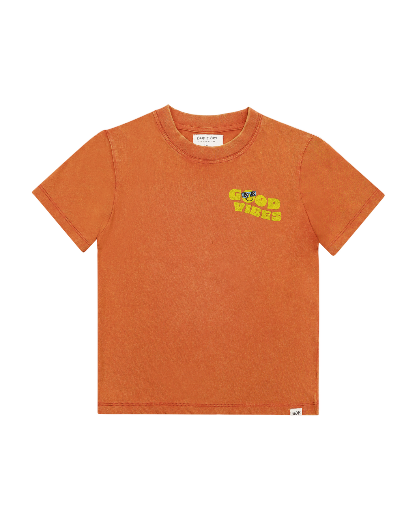 GOOD VIBES GUY TEE - WASHED ORANGE