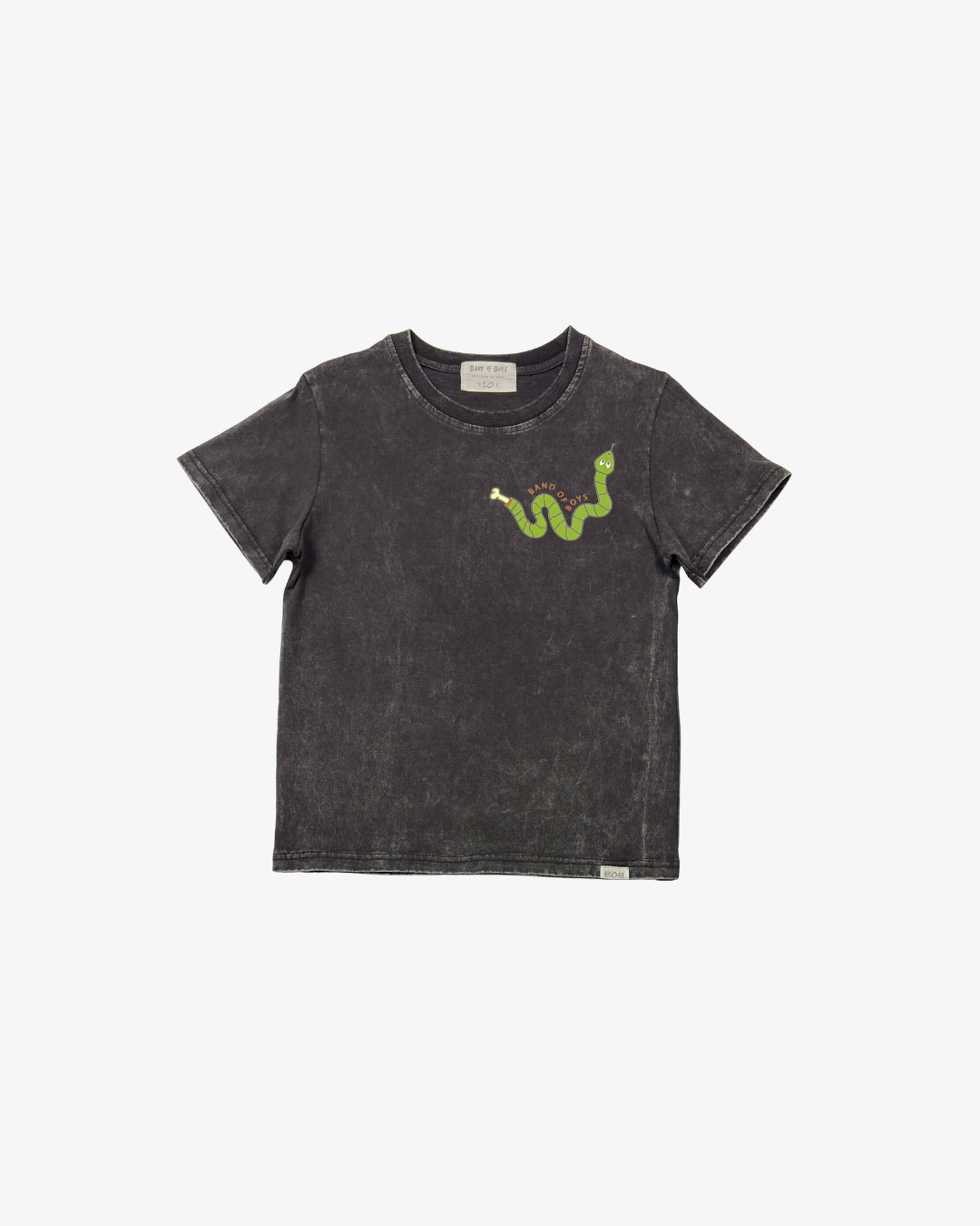 SNAKES TEE - BLACK WASH
