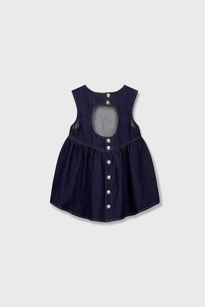 CUBBY WENDY DENIM DRESS - MIDNIGHT