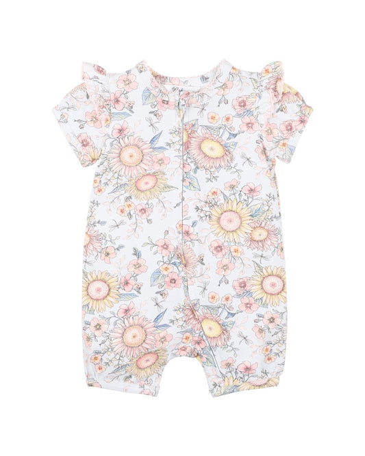 ABBY SS ZIP ROMPER