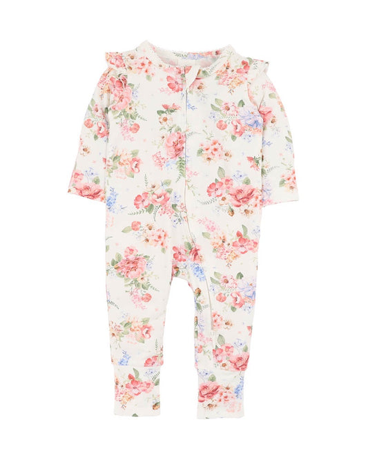 ANYA BLOOM ORGANIC LONG SLEEVE ZIPSUIT