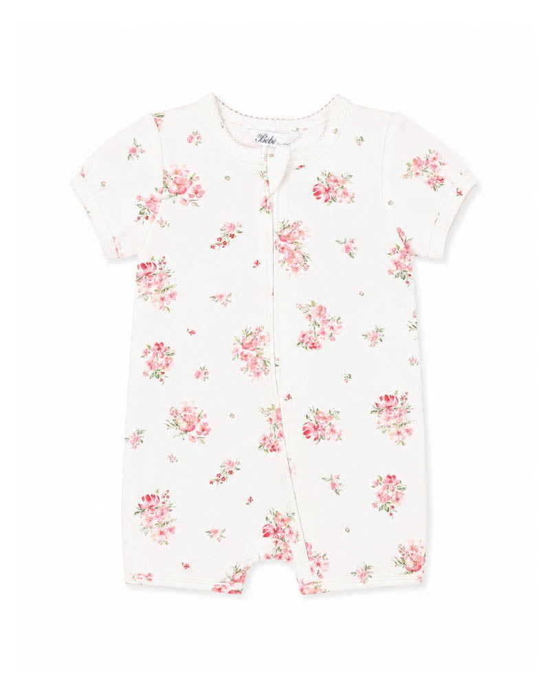 CHELSEA ORGANIC SS ZIP ROMPER