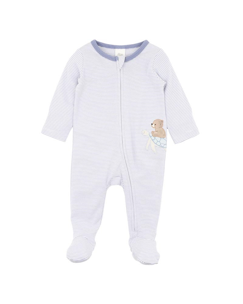 AXEL STRIPE ORGANIC LONG SLEEVE ZIPSUIT
