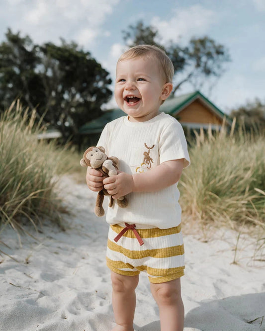 SWAY ORGANIC WIDE RIB SHORTS & TEE SET