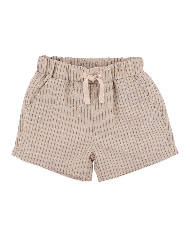 EVAN STRIPE SHORT - STONE
