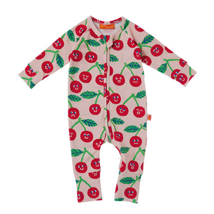 CHEEKY CHERRY LS ROMPER