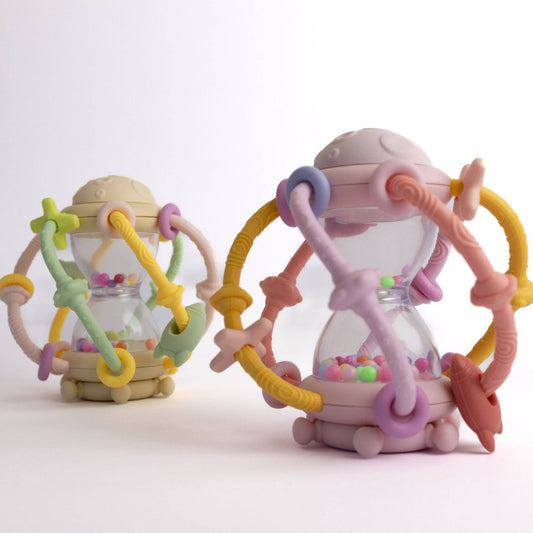 HOURGLASS RATTLE - FAIRY FLOSS
