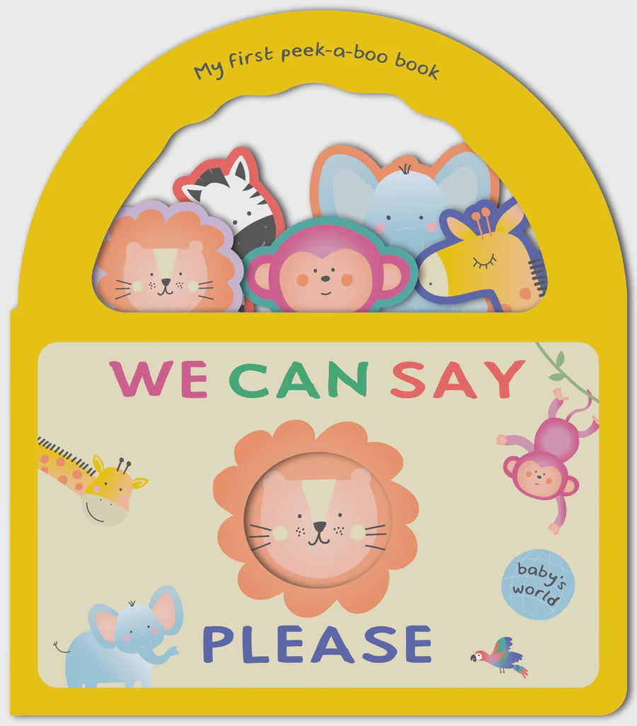 PEEK-A-BOO HANDLE BOOK - CAN WE SAY PLEASE