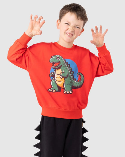 GODZILLA SWEATSHIRT - RED