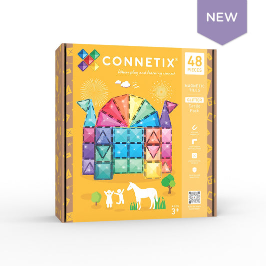 CONNETIX 48 PC GLITTER CASTEL PACK