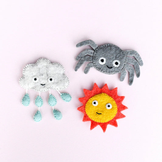 ITSY BITSY SPIDER - FINGER PUPPET SET