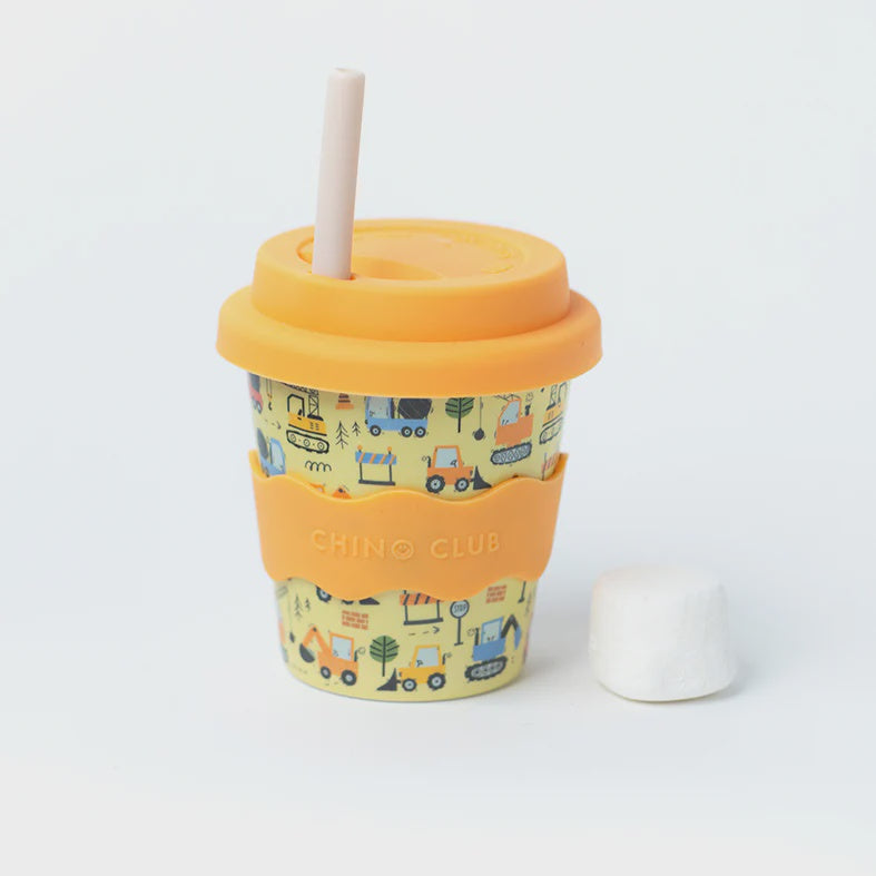 DIGGER BABYCHINO CUP 120ML - OCHRE