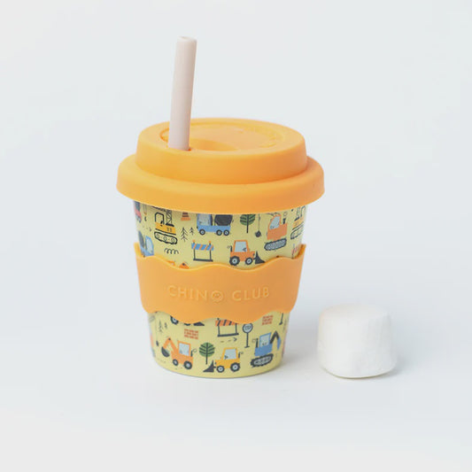 DIGGER BABYCHINO CUP 120ML - OCHRE