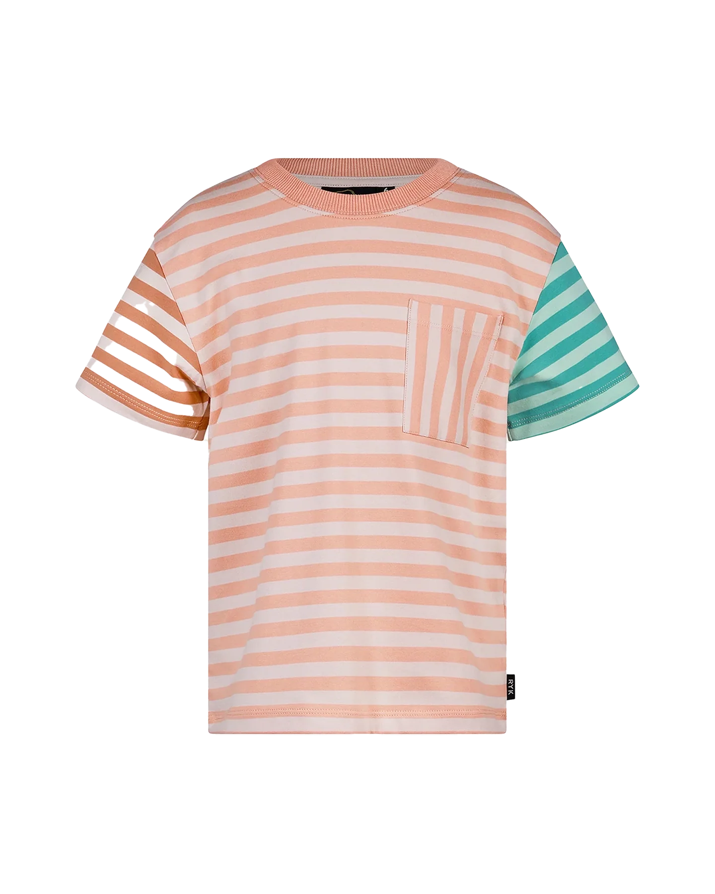 PRINTED STRIPE SHORT SLEEVE T-SHIRT