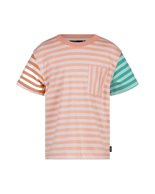 PRINTED STRIPE SHORT SLEEVE T-SHIRT