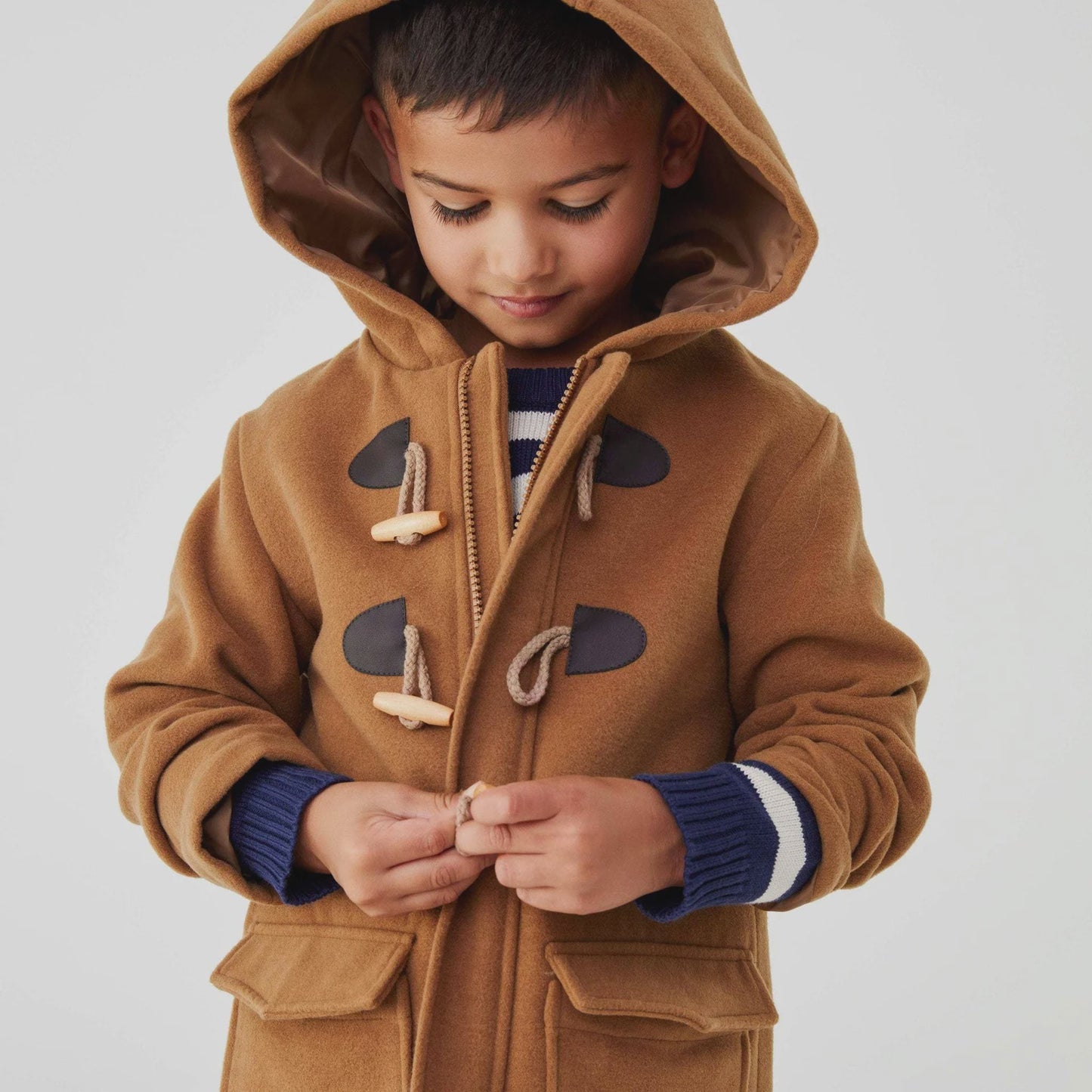 DUFFLE OVERCOAT - BROWN