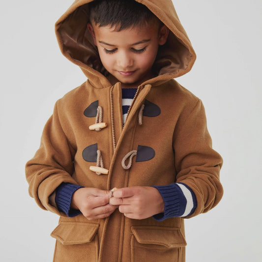 DUFFLE OVERCOAT - BROWN