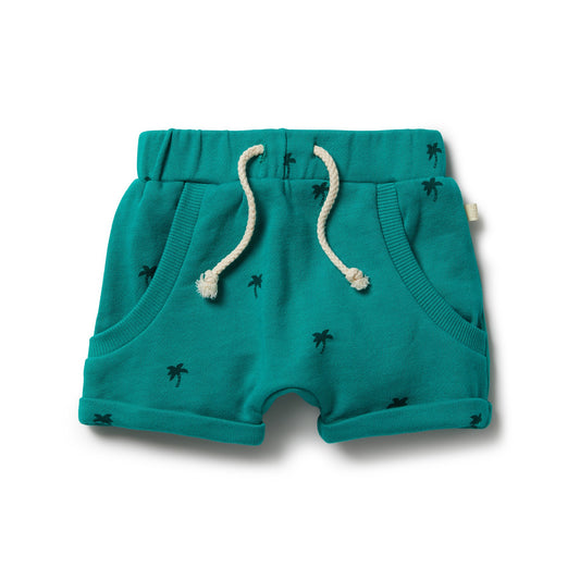 French Terry Slouch Shorts - Little Palm